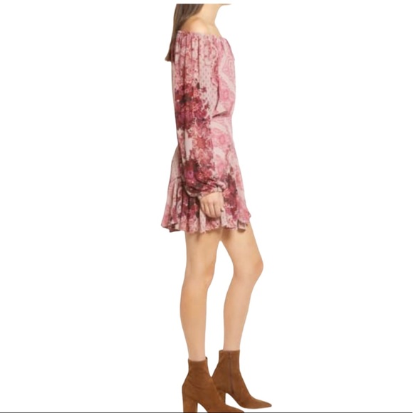 Free People Seven Wonders Mini Dress Dusty Rose - Picture 4 of 4